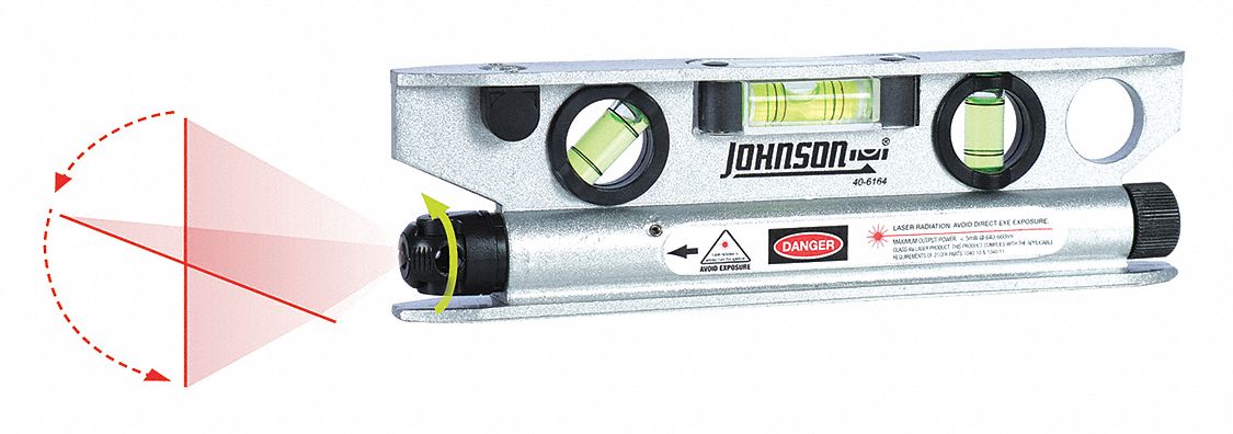 JOHNSON 406164 Laser Torpedo Level,7 1/2 In 49448271641 eBay