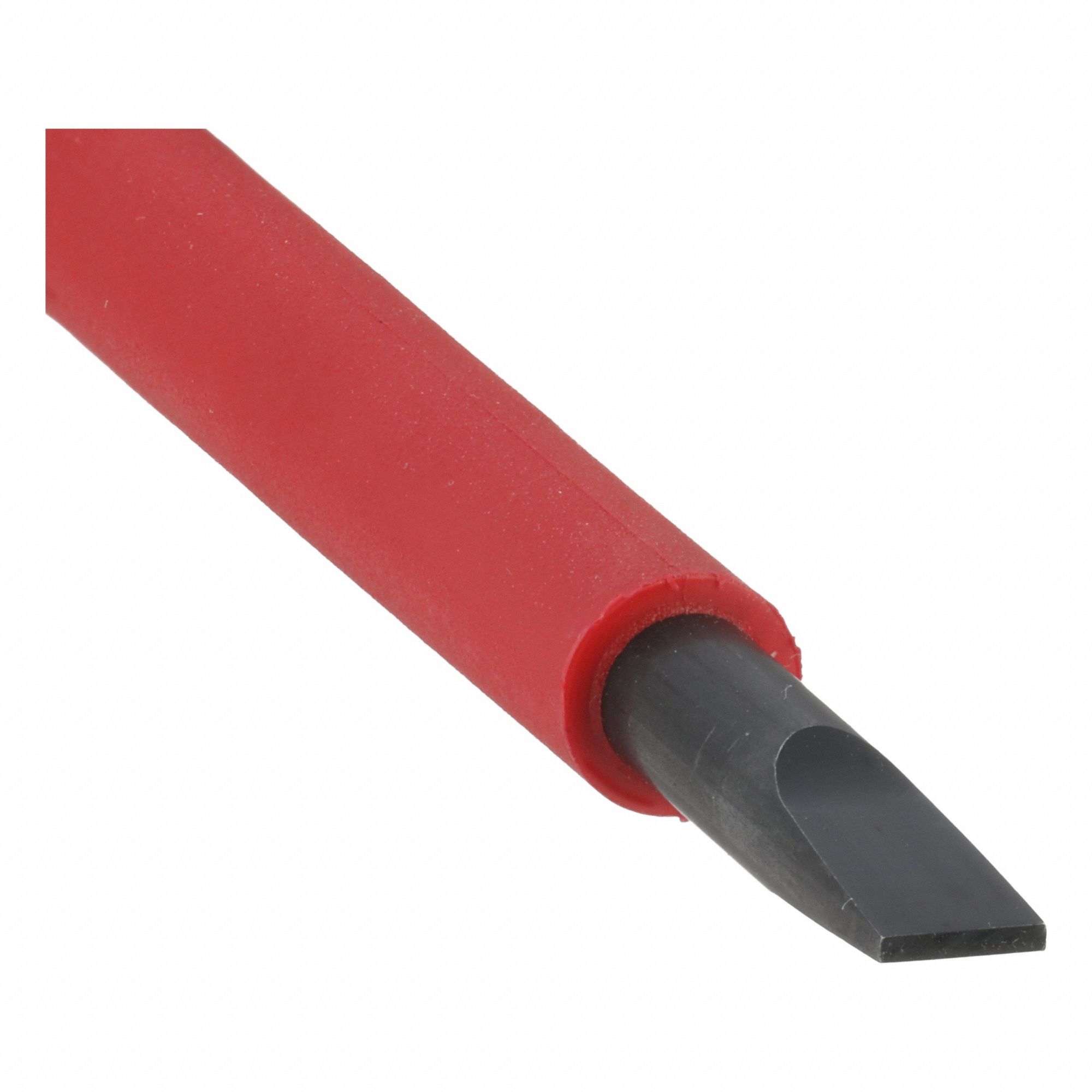Insulated Slotted Screwdriver: Insulated SoftFinish, 3.5 mm Tip Size, Long Lg, 8 in Overall Lg