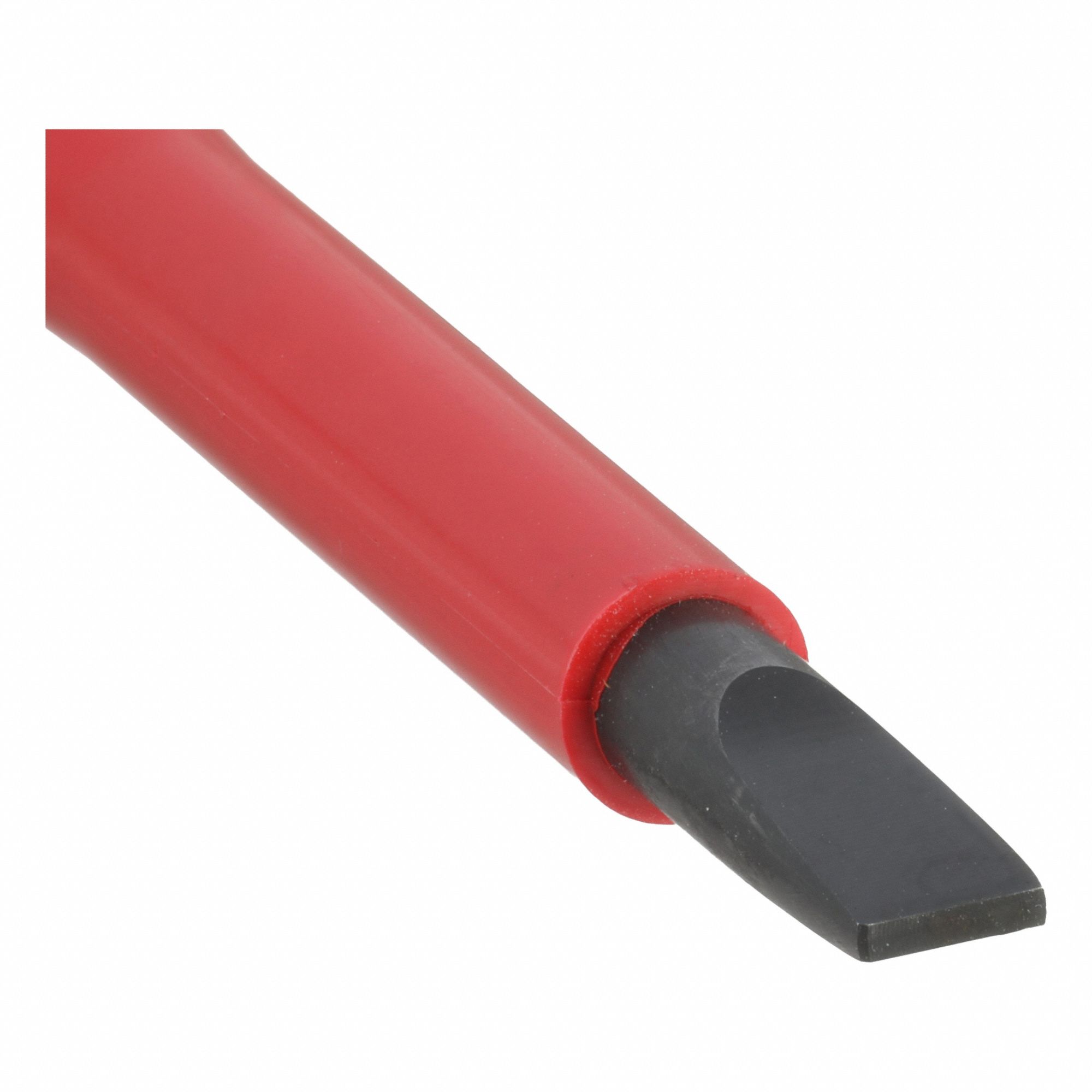 Insulated Slotted Screwdriver: Insulated SoftFinish, 4.5 mm Tip Size, Long Lg, Cushion Grip