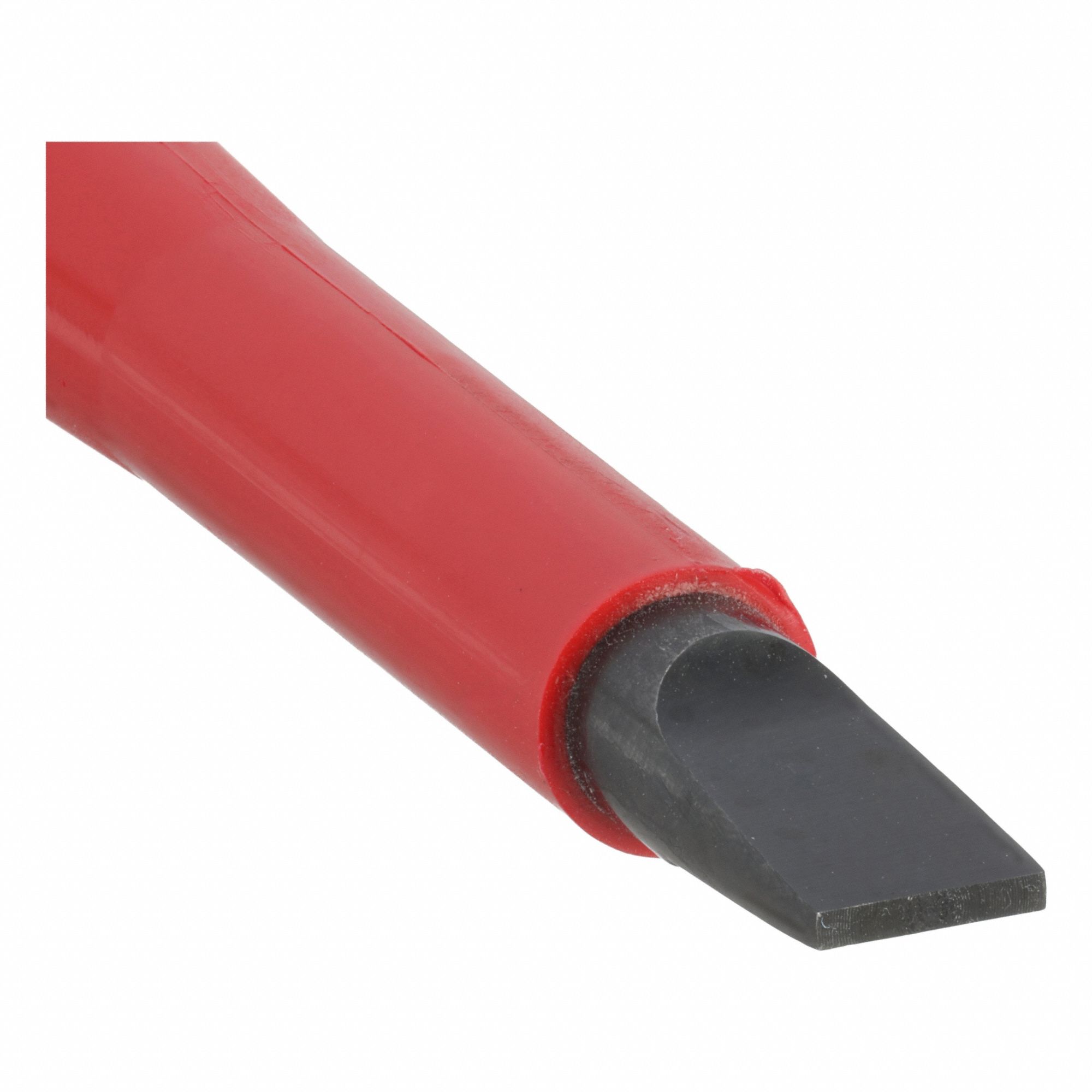 Insulated Slotted Screwdriver: Insulated SoftFinish, 1/4 in Tip Size, Long Lg, Cushion Grip