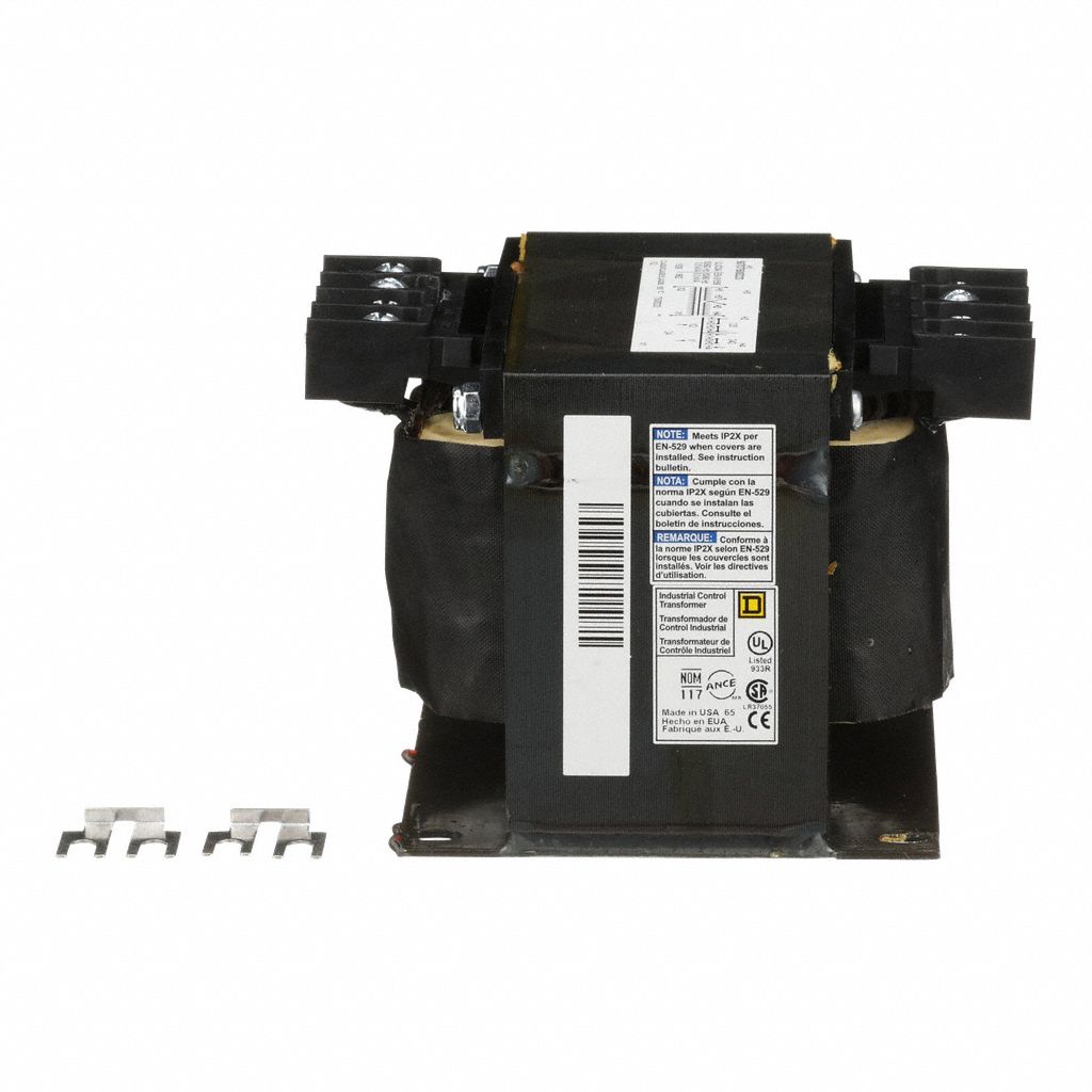 Control Transformer: 240V AC/480V AC, 24V AC, Foot, 500 VA, Single Phase
