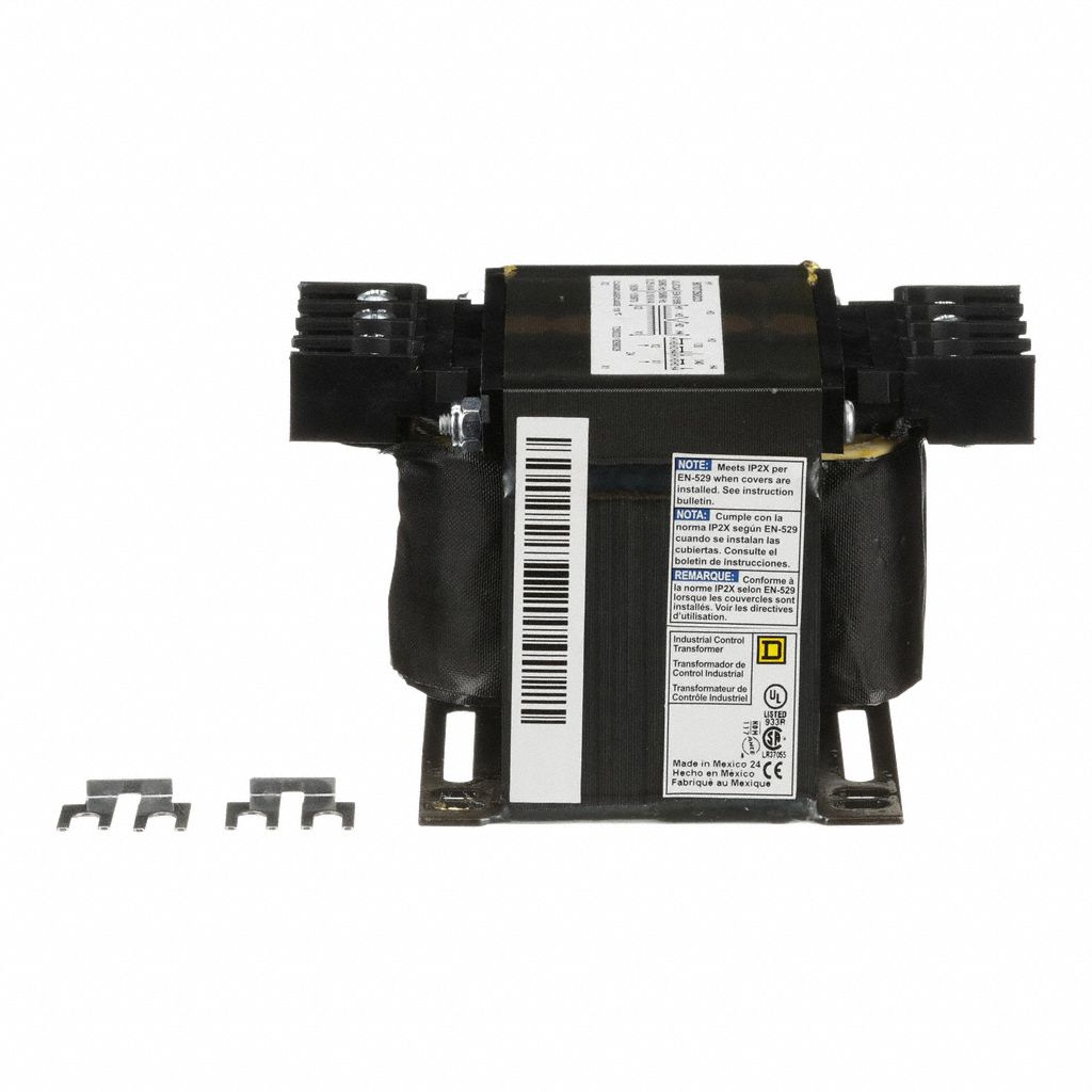 Control Transformer: 120V AC/240V AC, 24V AC, Foot, 250 VA, Single Phase