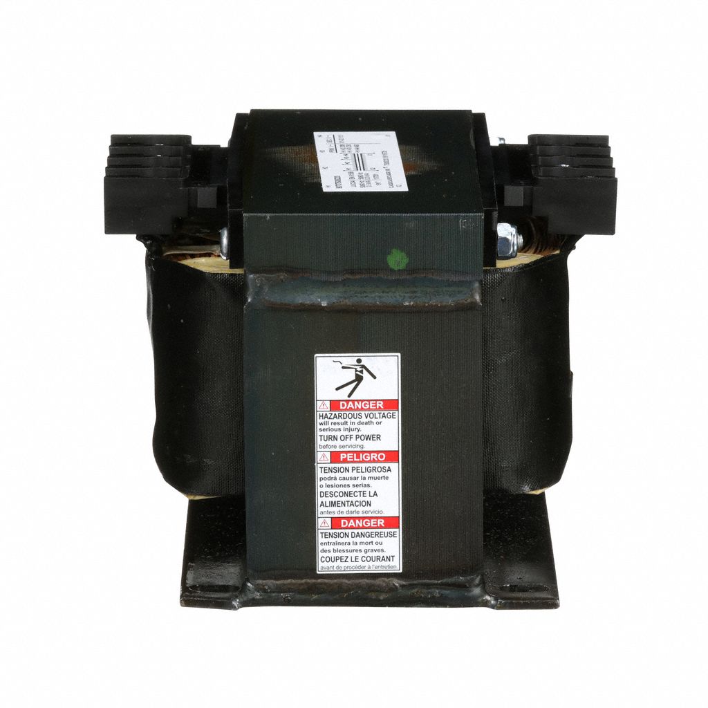 Control Transformer: 208V AC/230V AC/460V AC, 115V AC, Foot, 500 VA, Single Phase