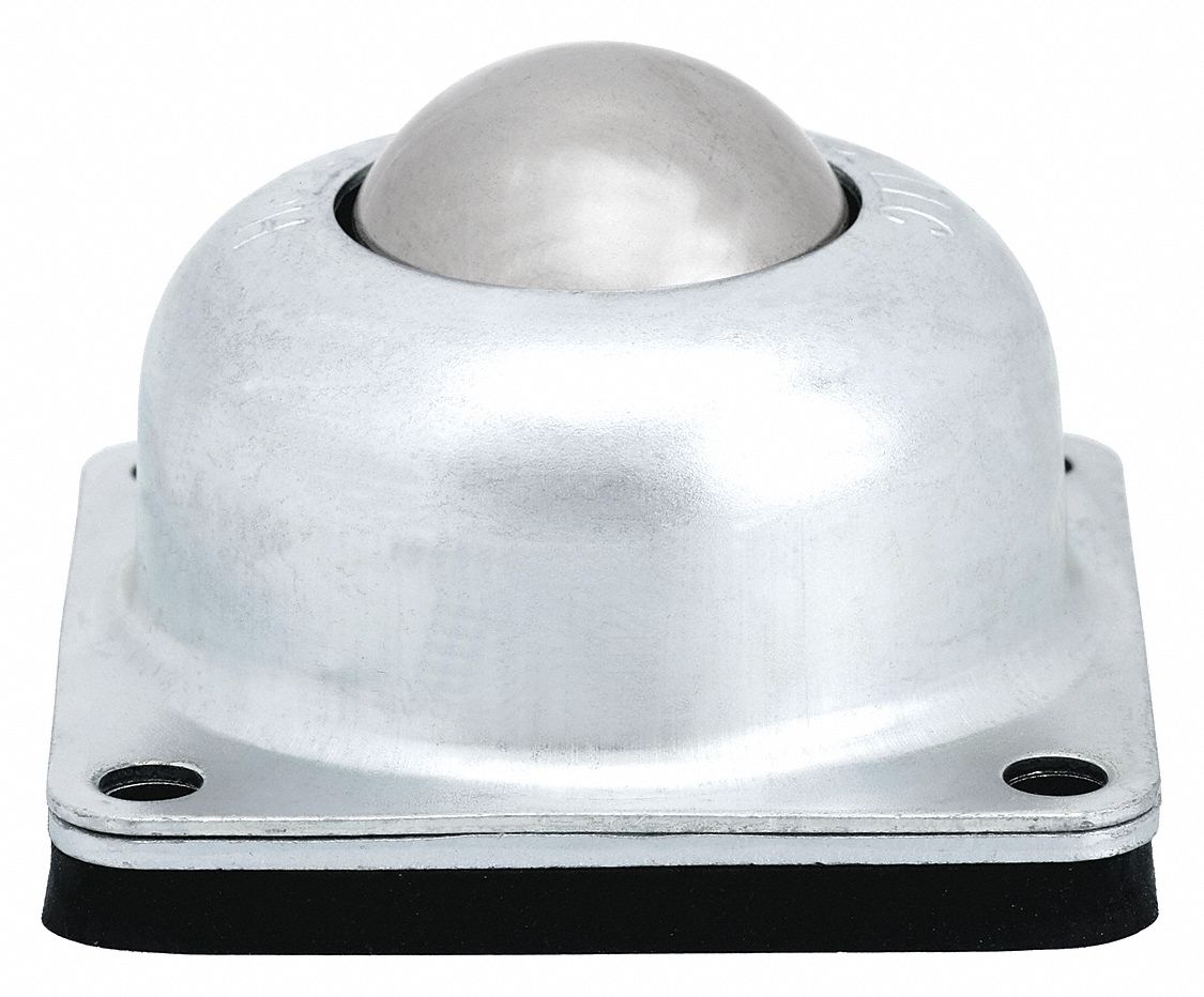 Ball Transfer: 1 1/2 in Ball Dia - Ball Transfer, 250 lb Ball Load Capacity, 2 1/16 in Projection