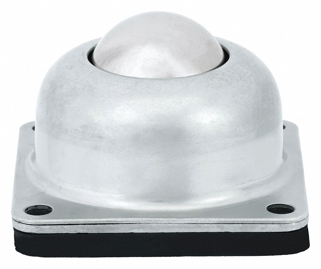 Ball Transfer: 1 1/2 in Ball Dia - Ball Transfer, 250 lb Ball Load Capacity, 2 1/16 in Projection