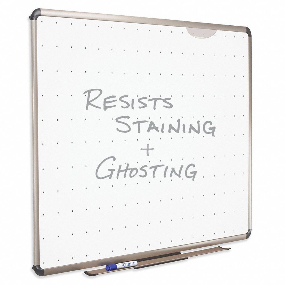 QUARTET GlossFinish Melamine Dry Erase Board, Wall Mounted, 36 inH x