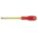 INSULATED SLOTTED SCREWDRIVER, 1/4 IN TIP SIZE, 10 1/2 IN OVERALL L, 6 IN SHANK L