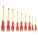 INSULATED SCREWDRIVER SET, 9 PIECES, PHILLIPS/SLOTTED TIP, ERGONOMIC GRIP