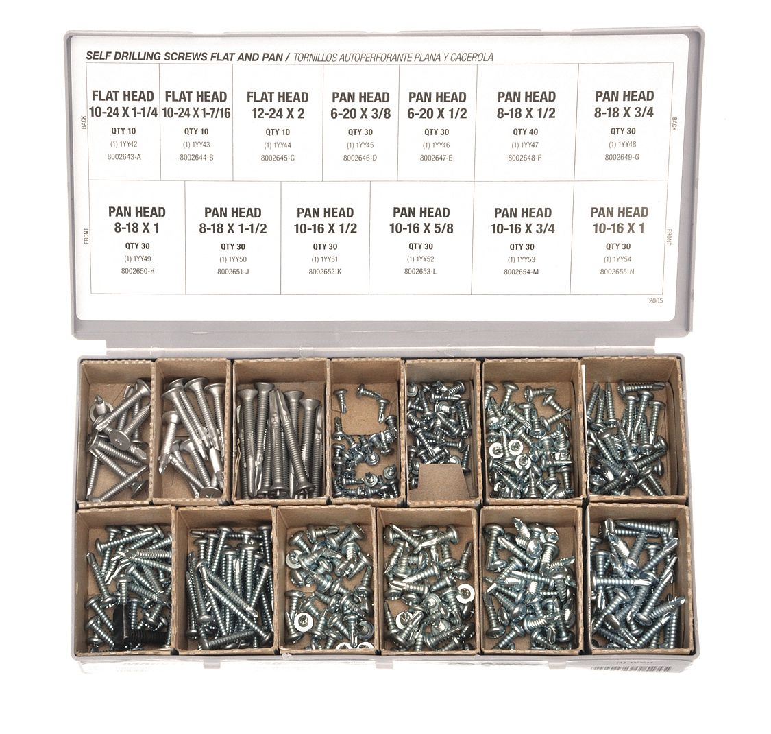 Self-Drilling Screw Assortment - Grainger