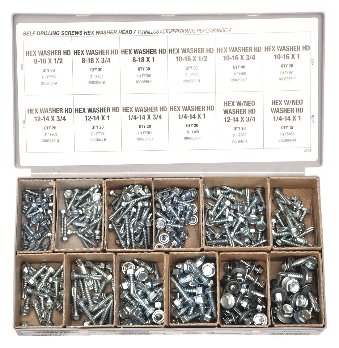SelfDrilling Screw Assortment Grainger