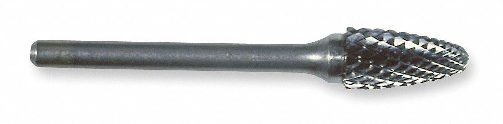 Non-Center Cutting 0.1875 Cutting Diameter Carbide Right Hand Cut Cylindrical WIDIA Metal Removal Bur M40208 SA Single Cut Edge 0.25 Shank Diameter 