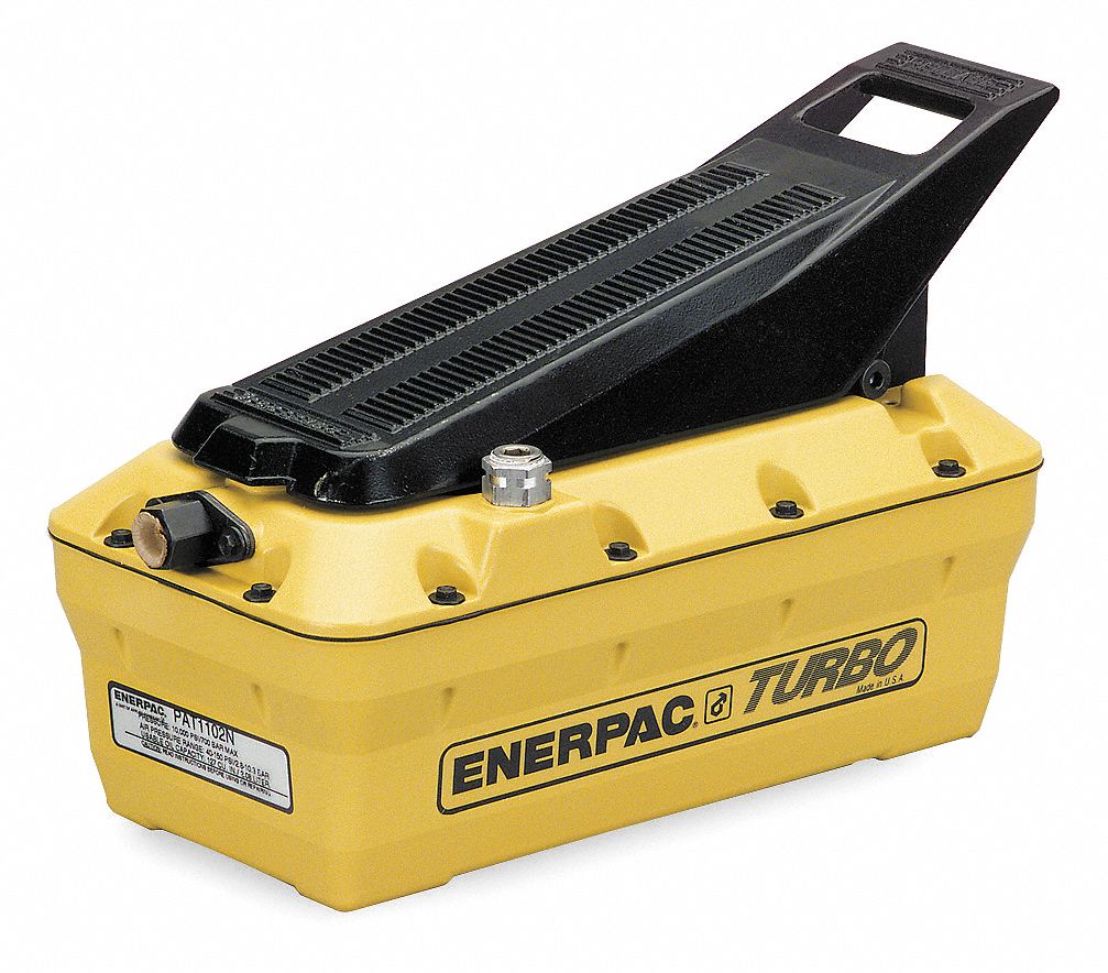 ENERPAC Air Powered Hydraulic Pump; Capacity (PSI) 10,000 1Z907PATG