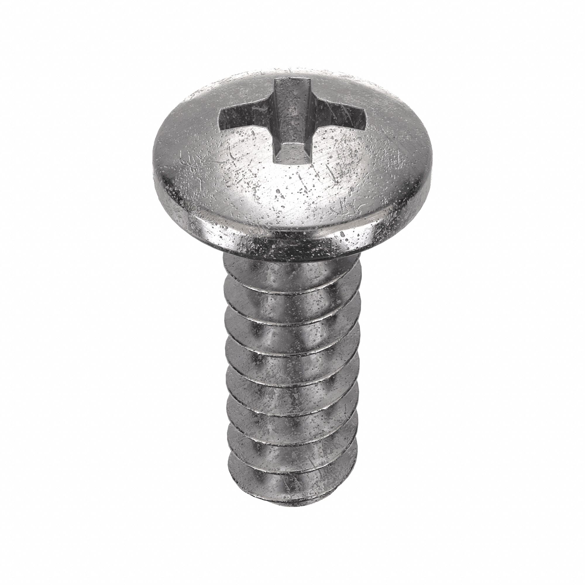 MACHINE SCREW, #2-56 THREAD, ¼ IN L, 18-8 SS, PLAIN FINISH, PAN, PHILLIPS, 100 PK