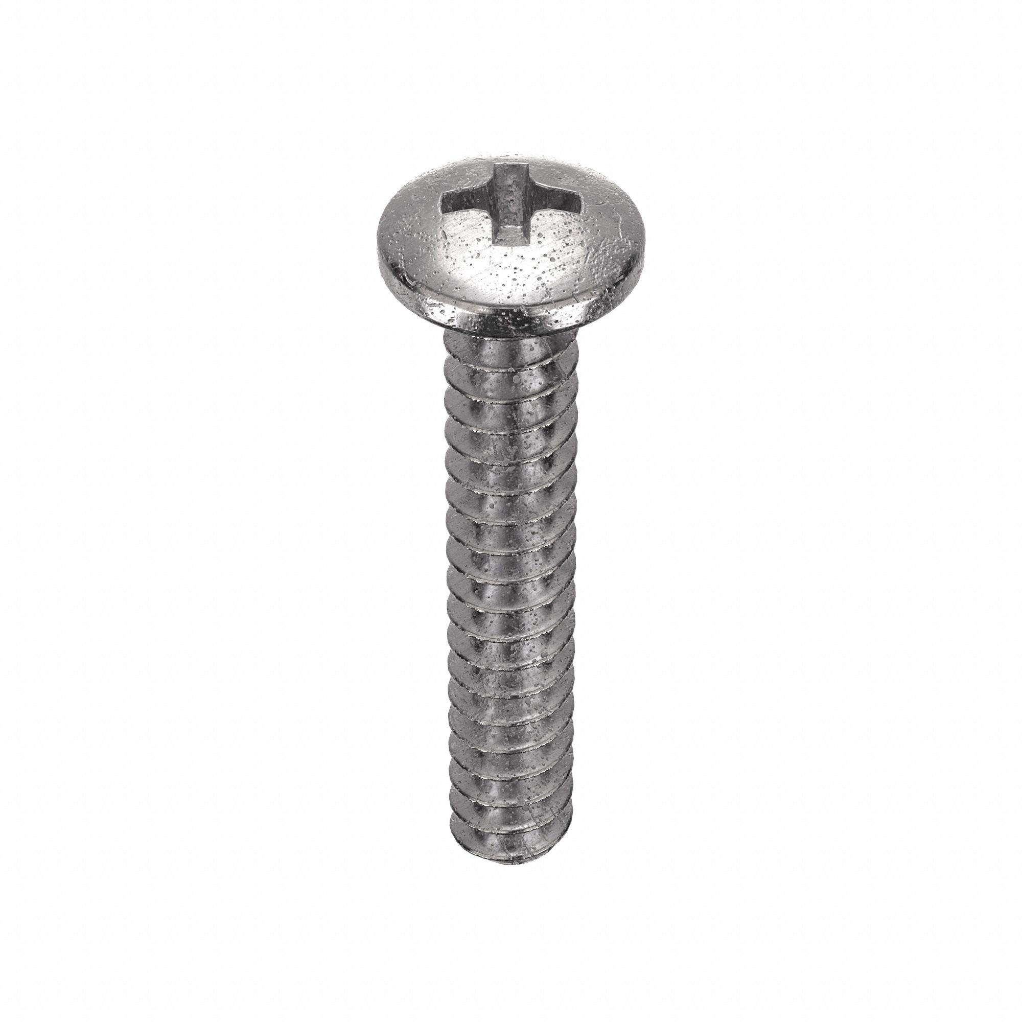 MACHINE SCREW, #2-56 THREAD, ½ IN L, 18-8 SS, PLAIN FINISH, PAN, PHILLIPS, 100 PK