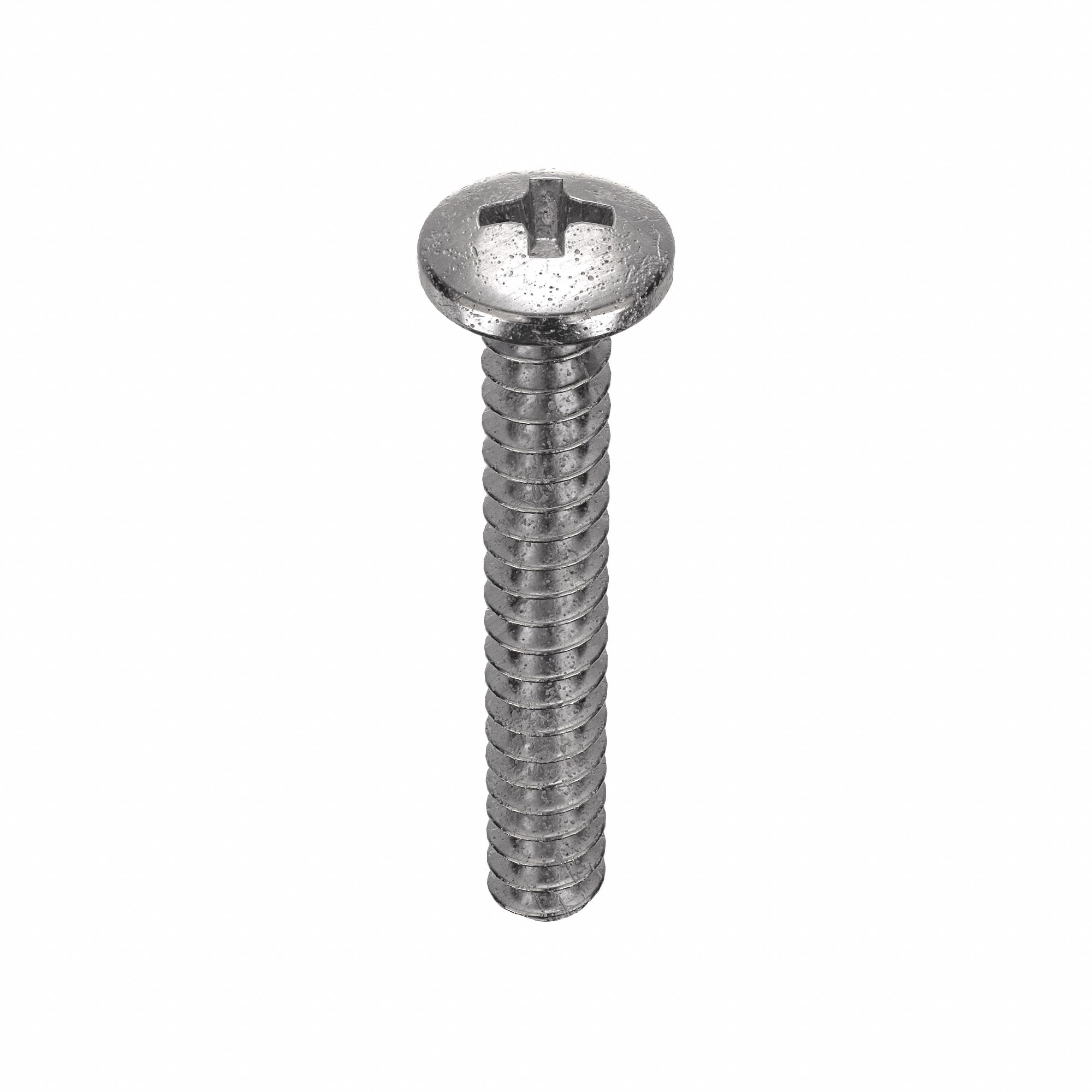 MACHINE SCREW, #2-56 THREAD, 9/16 IN L, 18-8 SS, PLAIN FINISH, PAN, PHILLIPS, 100 PK
