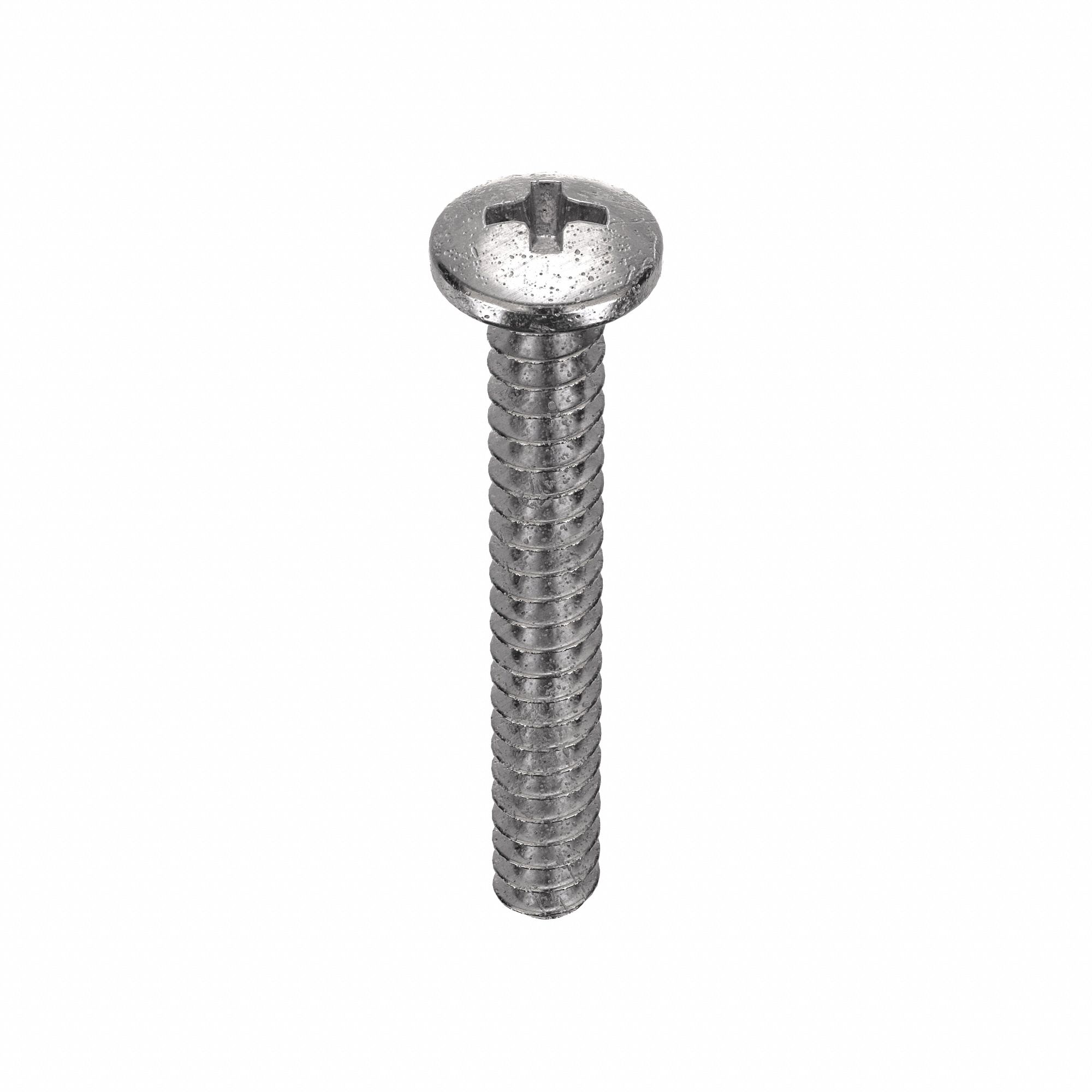 MACHINE SCREW, #2-56 THREAD, ⅝ IN L, 18-8 SS, PLAIN FINISH, PAN, PHILLIPS, 100 PK