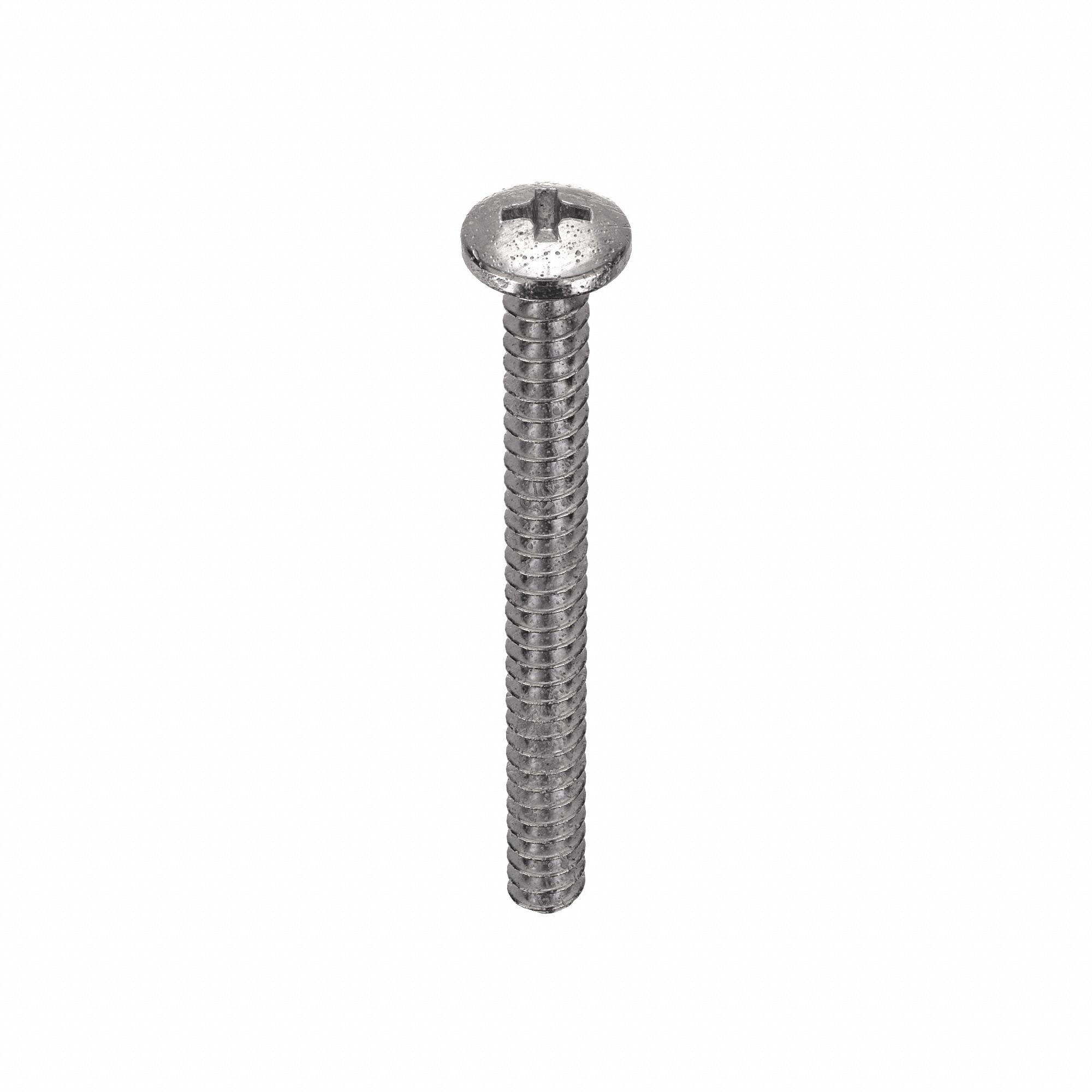 MACHINE SCREW, #2-56 THREAD, ⅞ IN L, 18-8 SS, PLAIN FINISH, PAN, PHILLIPS, 100 PK