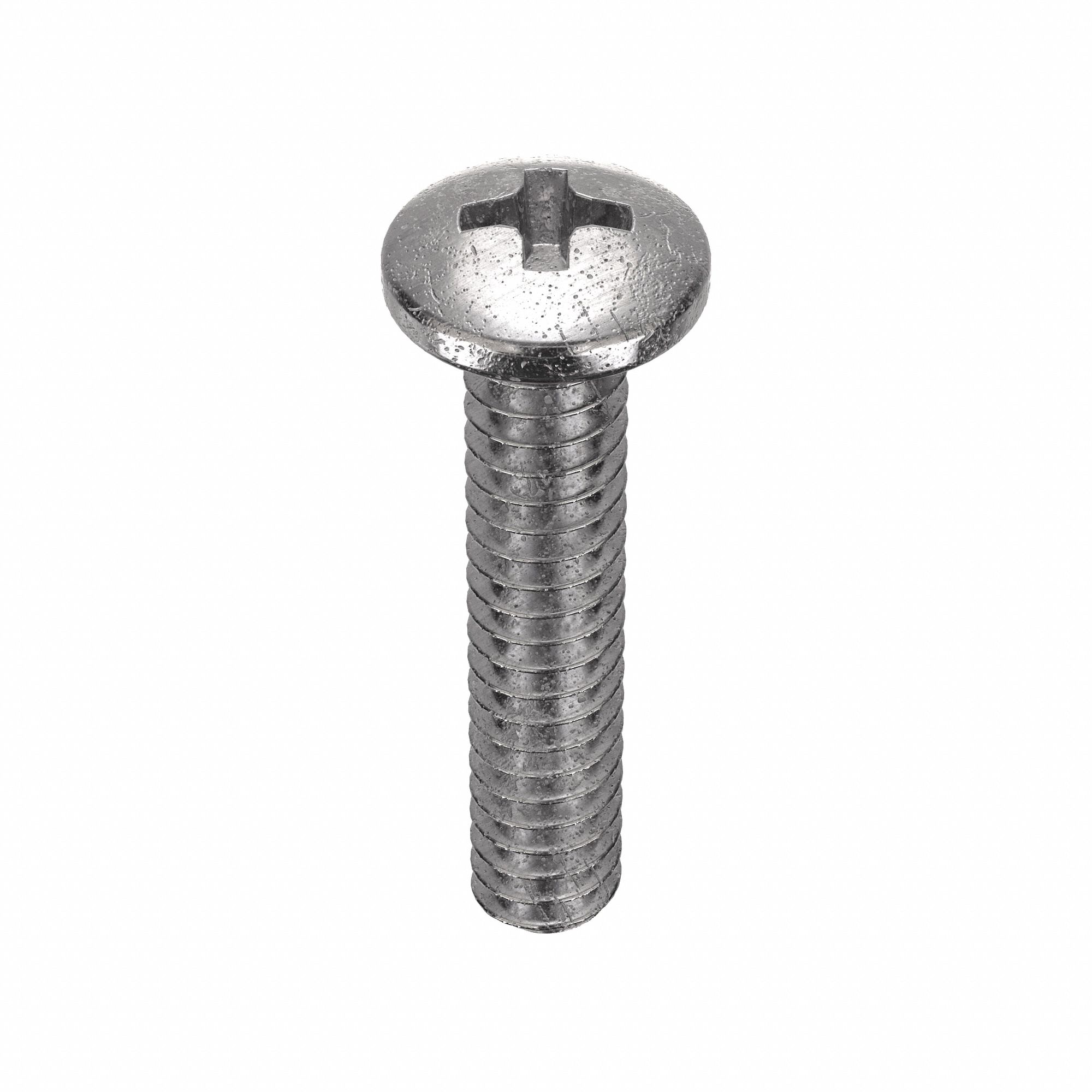 MACHINE SCREW, #4-40 THREAD, 9/16 IN L, 18-8 SS, PLAIN FINISH, PAN, PHILLIPS, 100 PK