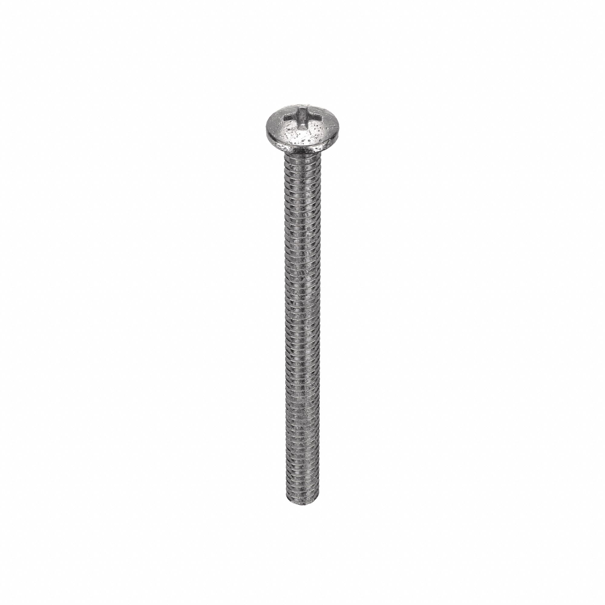 MACHINE SCREW, #4-40 THREAD, 1½ IN L, 18-8 SS, PLAIN FINISH, PAN, PHILLIPS, 100 PK