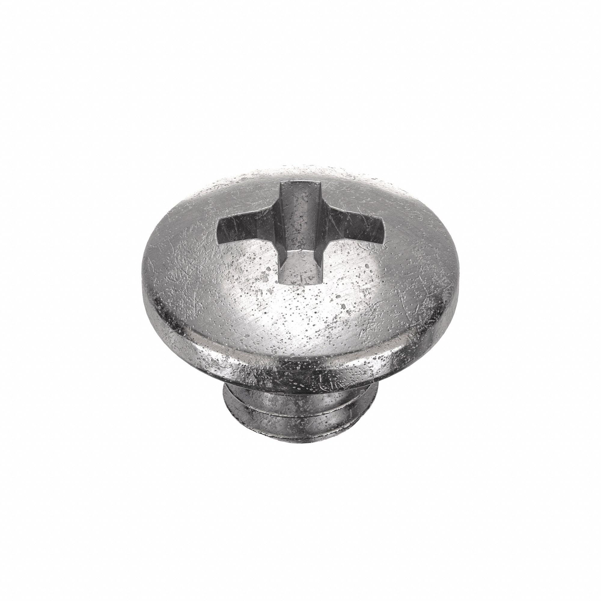 Machine Screw: #6-32 Thread Size, 1/8 in Lg, 18-8, Stainless Steel, Plain, Pan, Phillips, 100 PK