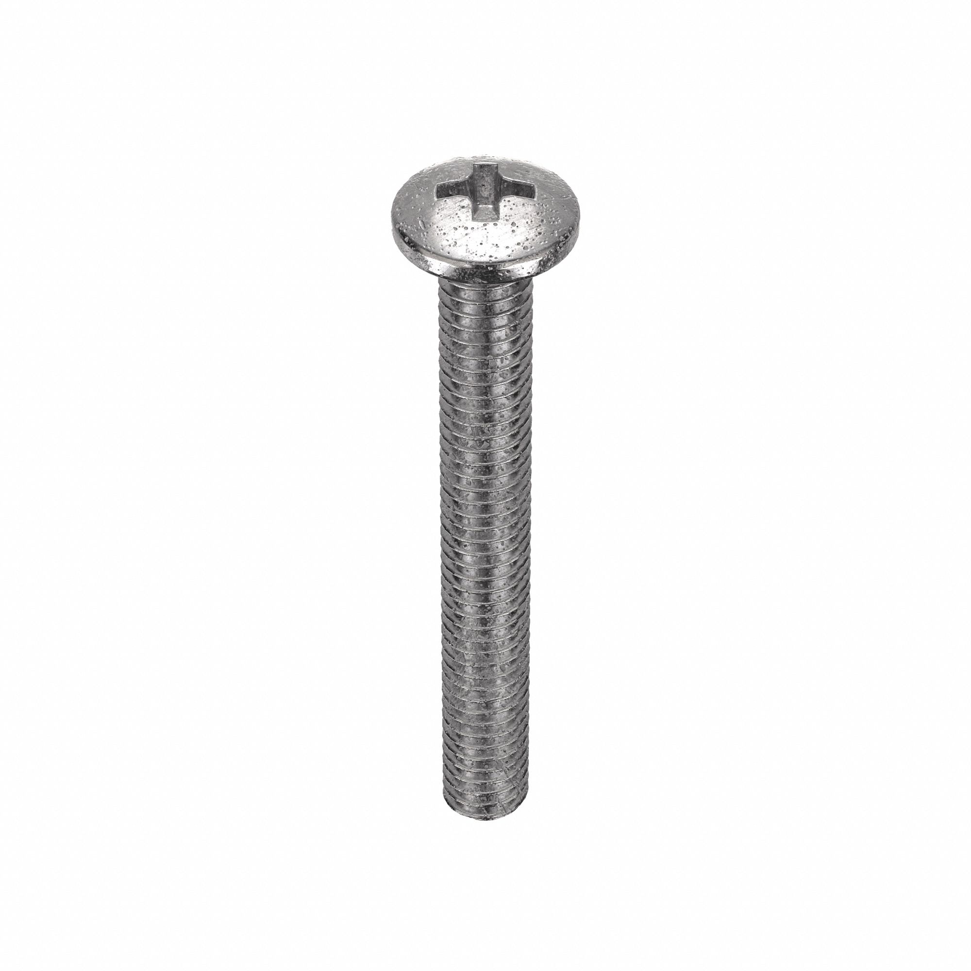 MACHINE SCREW, #6-32 THREAD, 1⅛ IN L, 18-8 SS, PLAIN FINISH, PAN, PHILLIPS, 100 PK