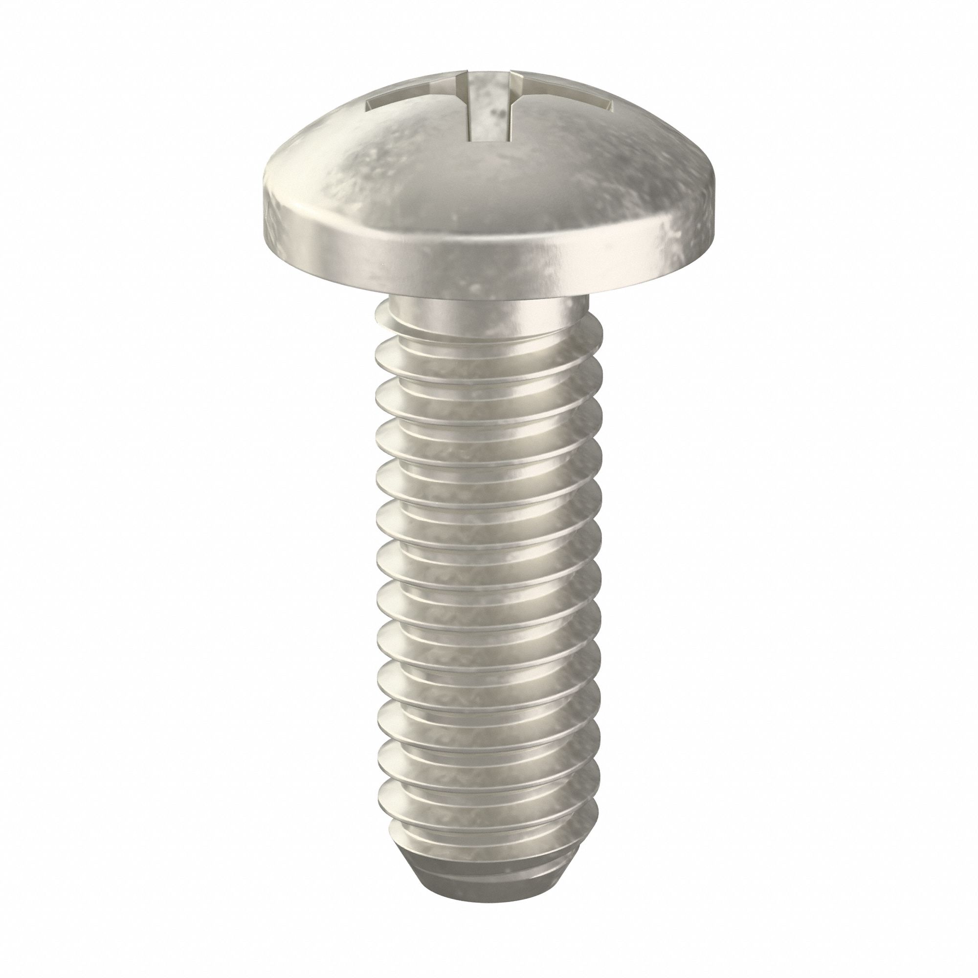 Machine Screw: #8-32 Thread Size, 1/2 in Lg, 18-8, Stainless Steel, Plain, Pan, Phillips, 100 PK