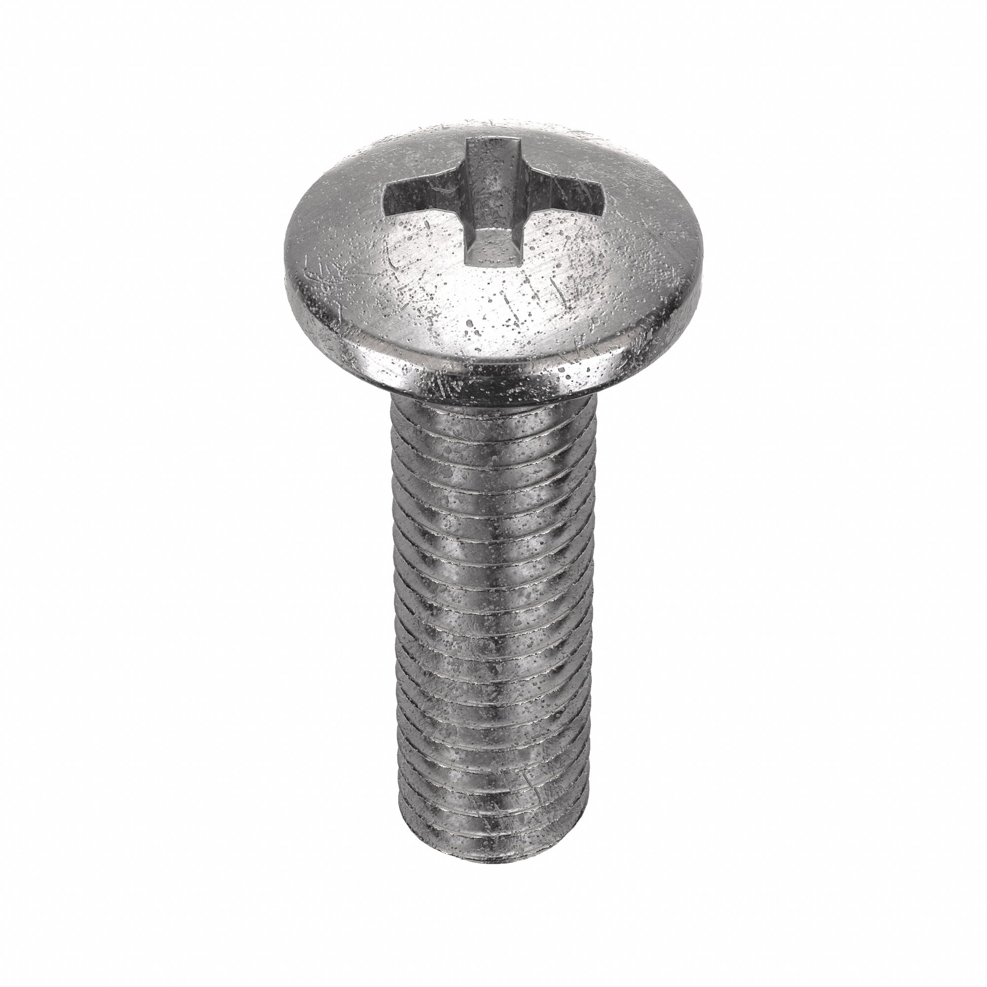 MACHINE SCREW, #8-32 THREAD, 9/16 IN L, 18-8 SS, PLAIN FINISH, PAN, PHILLIPS, 100 PK