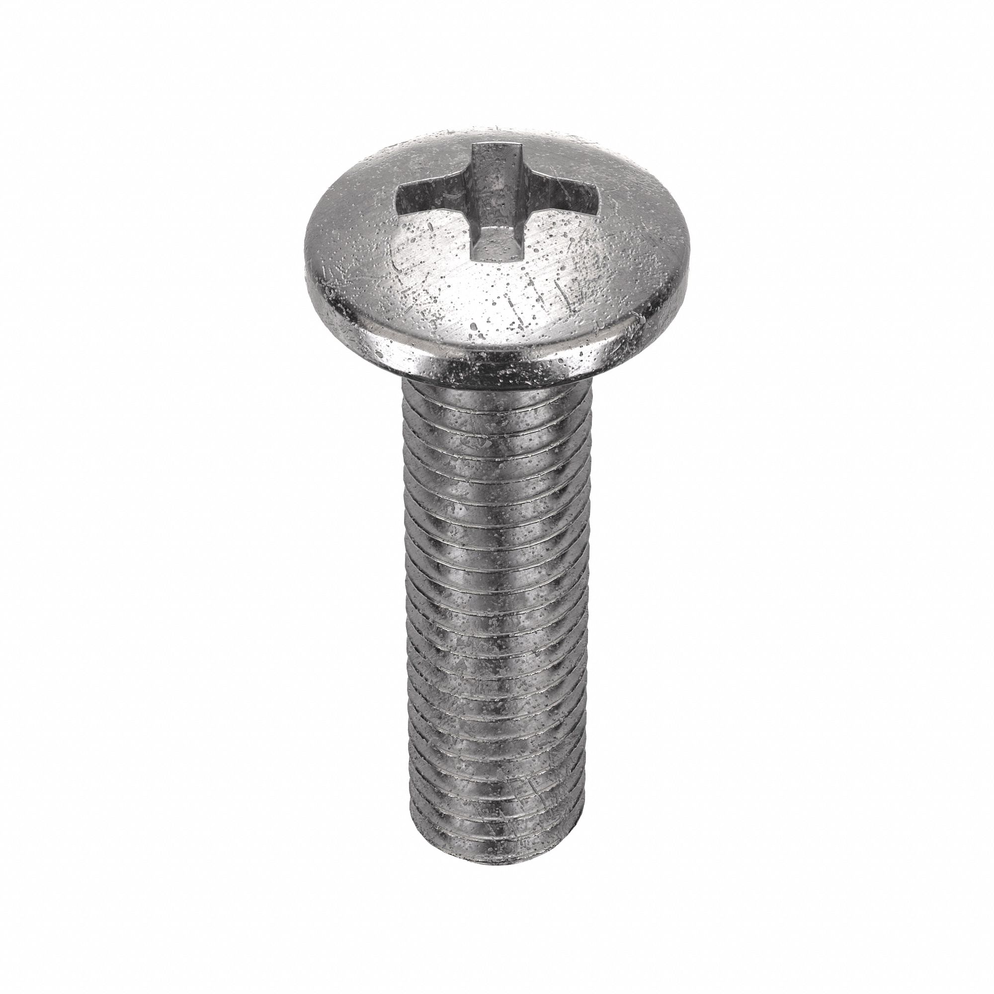 Machine Screw: #8-32 Thread Size, 5/8 in Lg, 18-8, Stainless Steel, Plain, Pan, Phillips, 100 PK