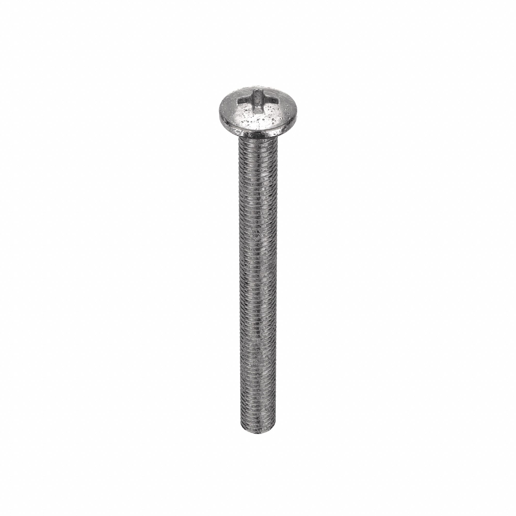 MACHINE SCREW, #8-32 THREAD, 1¾ IN L, 18-8 SS, PLAIN FINISH, PAN, PHILLIPS, 100 PK