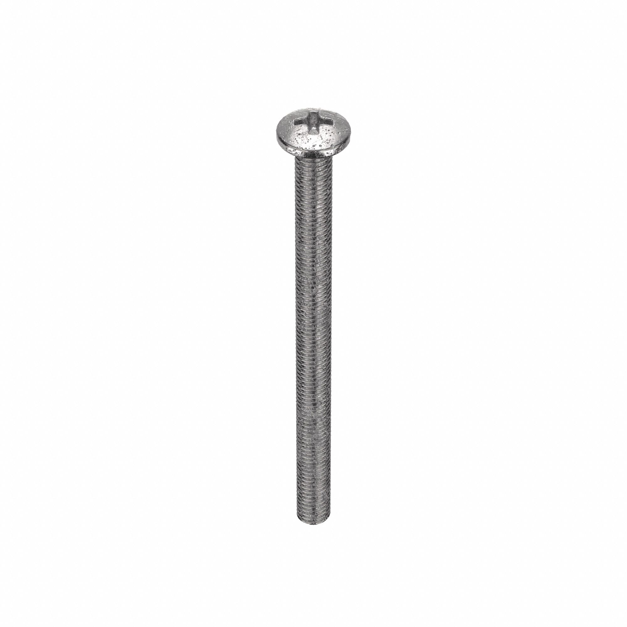 MACHINE SCREW, #8-32 THREAD, 2¼ IN L, 18-8 SS, PLAIN FINISH, PAN, PHILLIPS, 100 PK