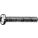 MACHINE SCREW, 60,000 PSI, GRADE B8 18-8 SS, 1¼ IN L, #10-24, PAN HEAD, #10 PHILLIPS, BRIGHT, ASME