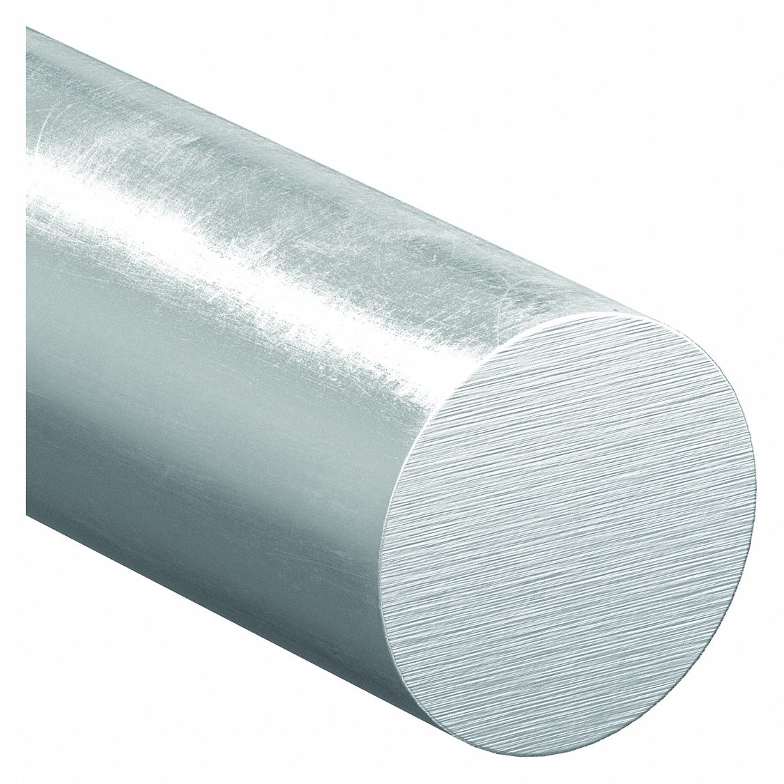 Aluminum Rod: 6061, T6511, 3/8 in Outside Dia, 6 ft Overall Lg, 95 BHN Brinell Hardness, Mill