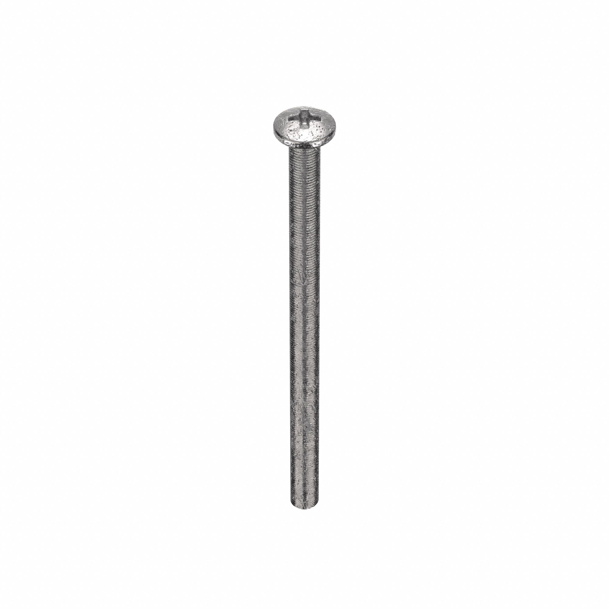 Machine Screw: 1/4"-20 Thread Size, 5 in Lg, 18-8, Stainless Steel, Black Oxide, Pan, 10 PK