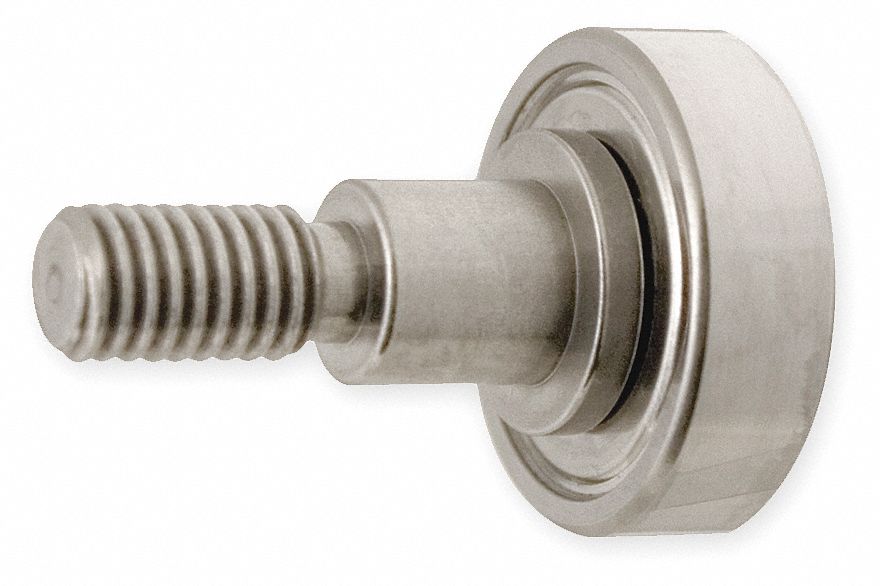 0.5000 in Roller Dia. Flat Stud Track Roller;Hex Socket Face Design