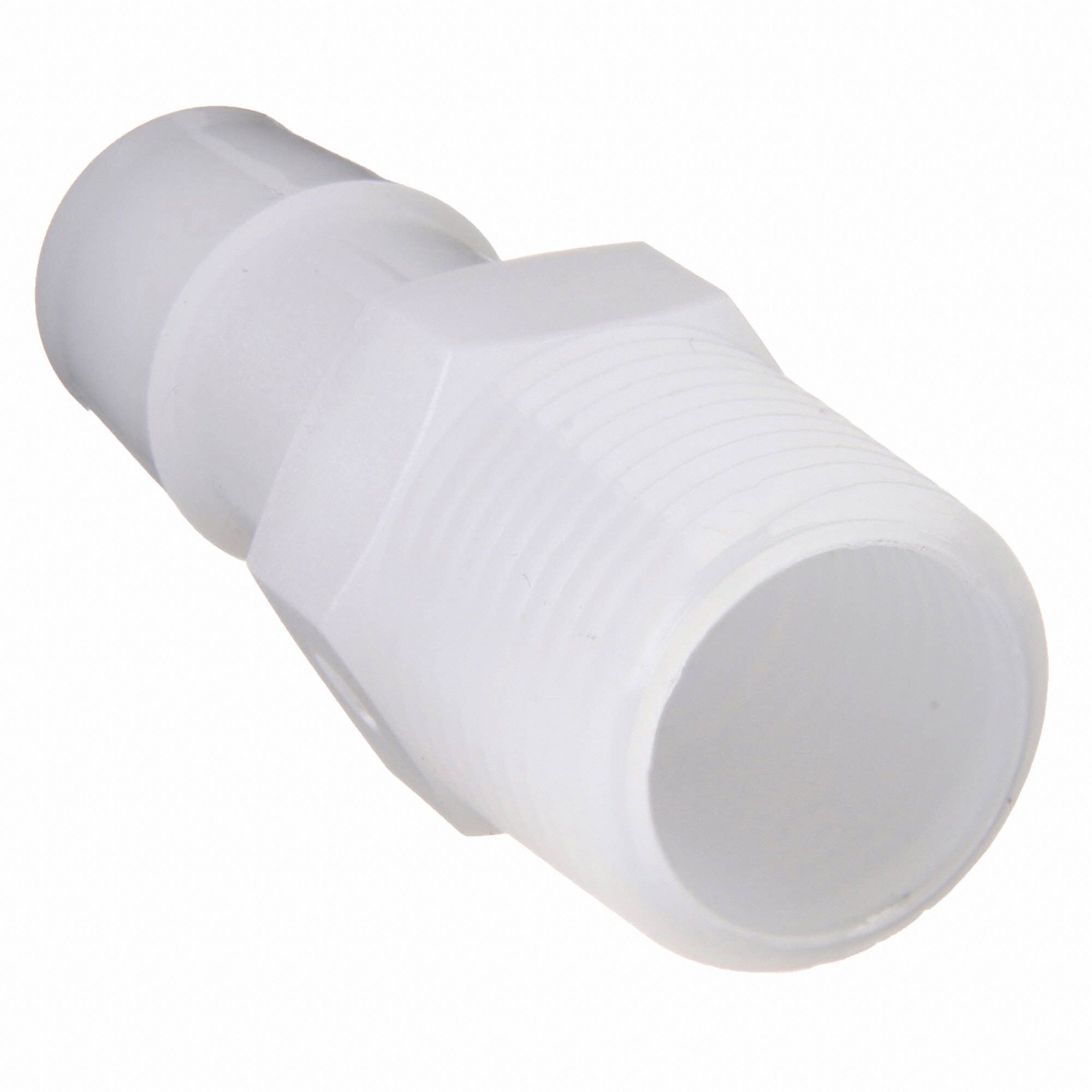 ELDON JAMES Adapter HDPE, Barbed x MNPT, For 3/8 in Tube ID, 3/4 in