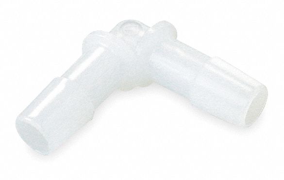 Barbed Fitting Elbow: Barbed/Threaded, 5/8 in ID x 3/4 in pipe Fitting Size, HDPE, 10 PK