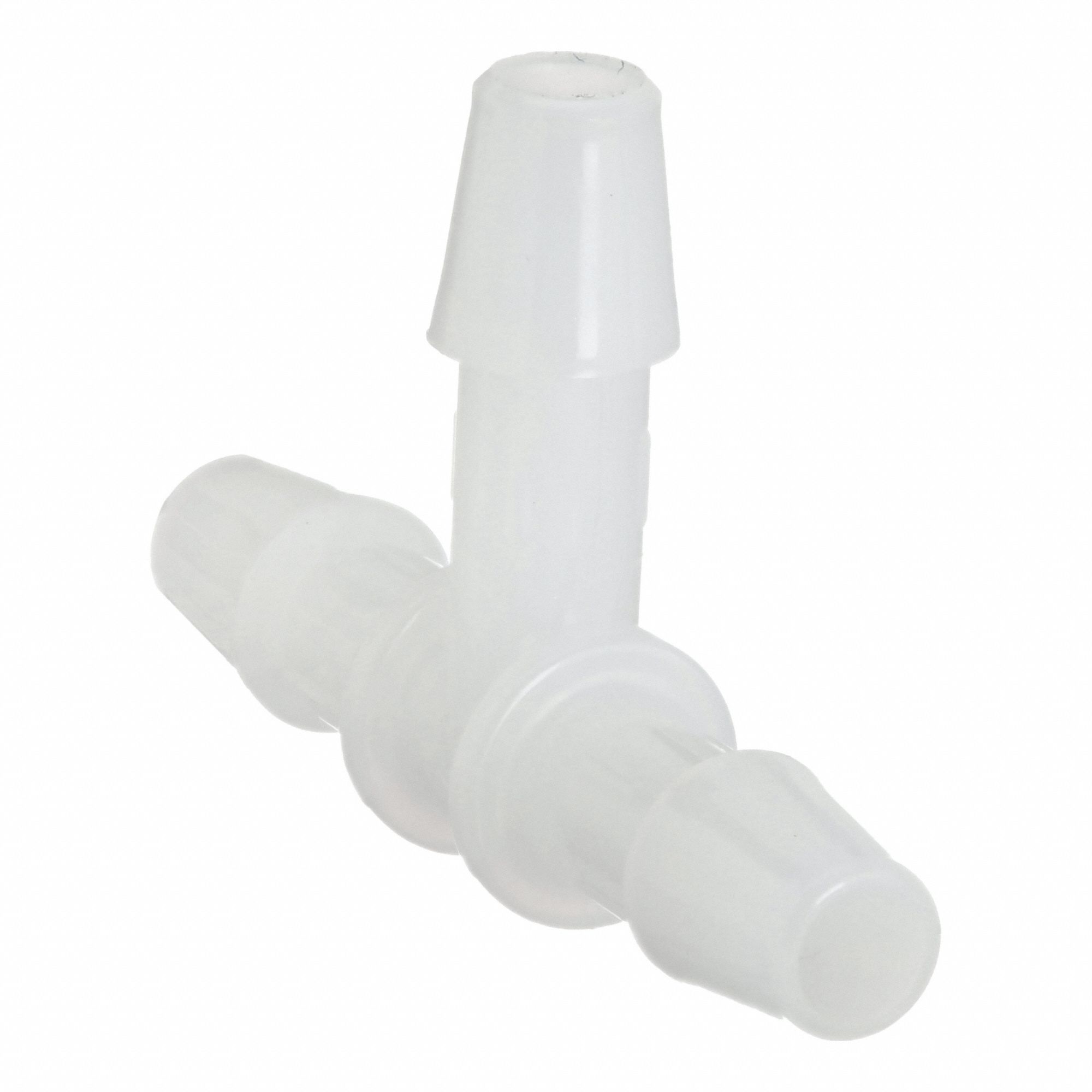 Barbed Tee: Barbed, 1/2 in ID x 1/2 in ID x 1/2 in ID Fitting Size, HDPE, 10 PK