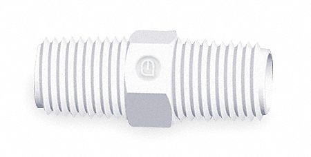 Pipe Straight: Straight, 3/8 in x 3/8 in Fitting Pipe Size, Schedule 40, Male NPT x Male NPT, 10 PK