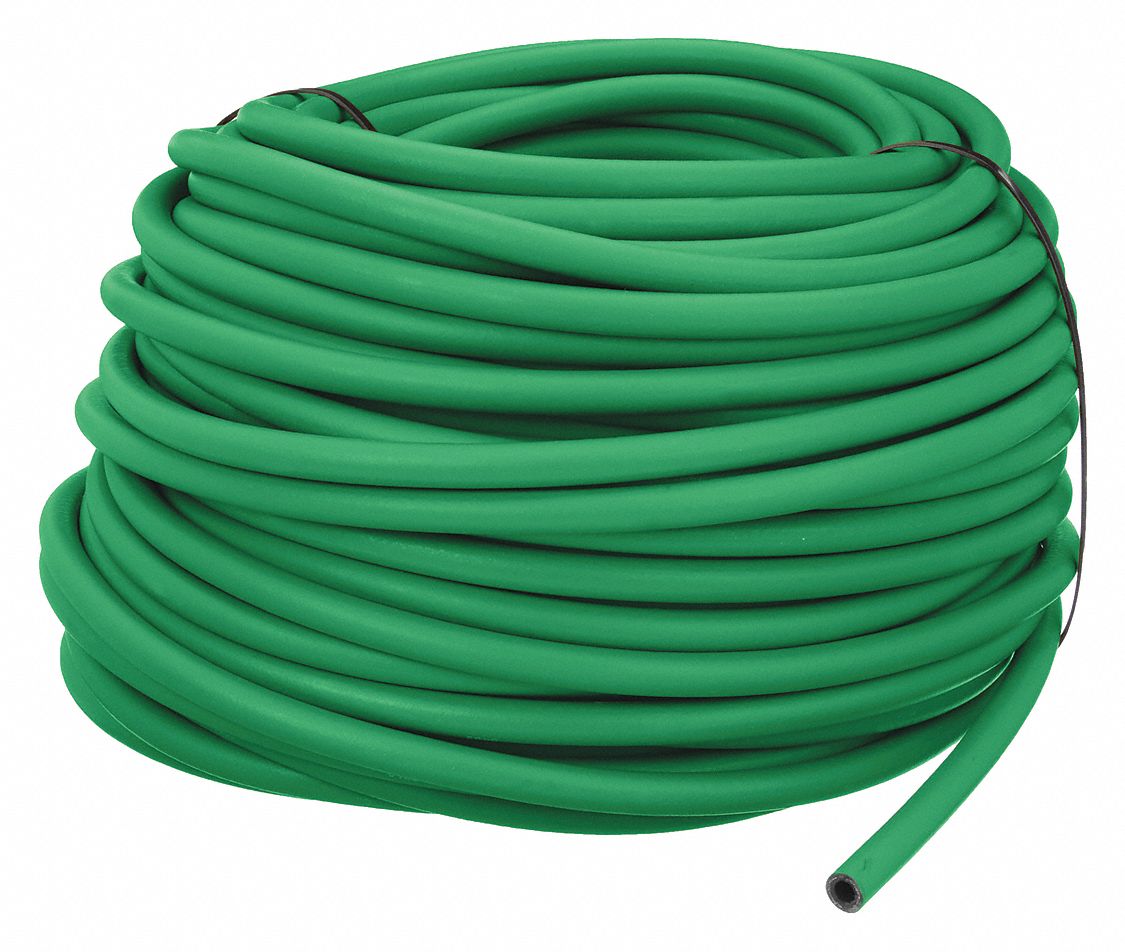 PUSH-ON HOSE,250 FT L,GREEN,VINYL