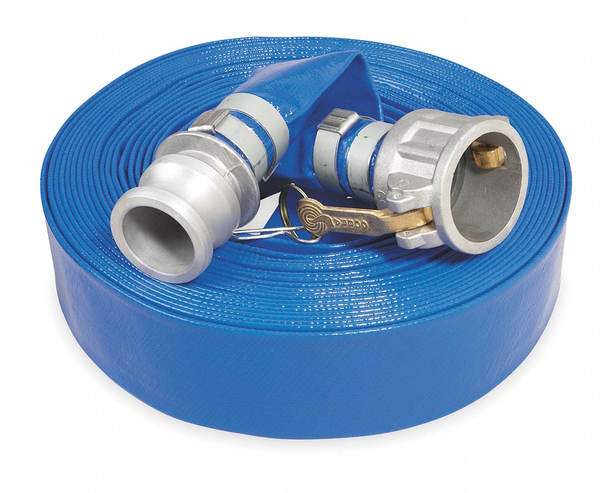 Water Discharge Hose, 3 in, 50 ft, Aluminum x Aluminum Fitting Material