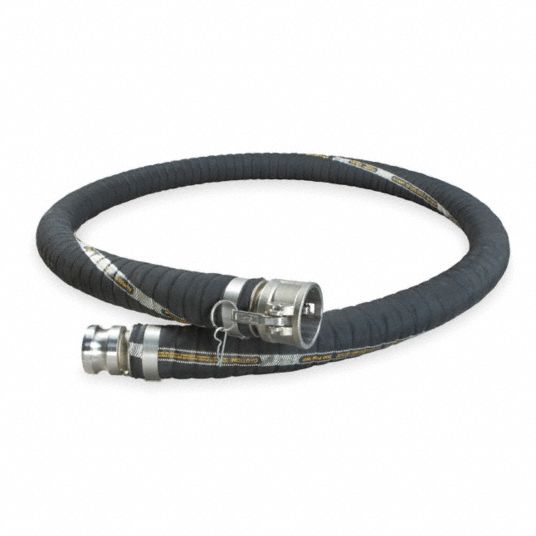 GRAINGER APPROVED 20 ft. Polyethylene Chemical Hose, Black 1ZND7