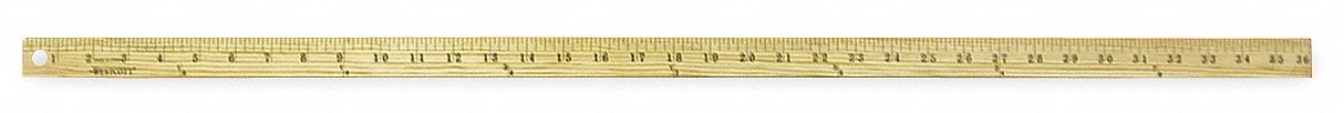 Wood Ruler,Rigid,36 In L - Grainger