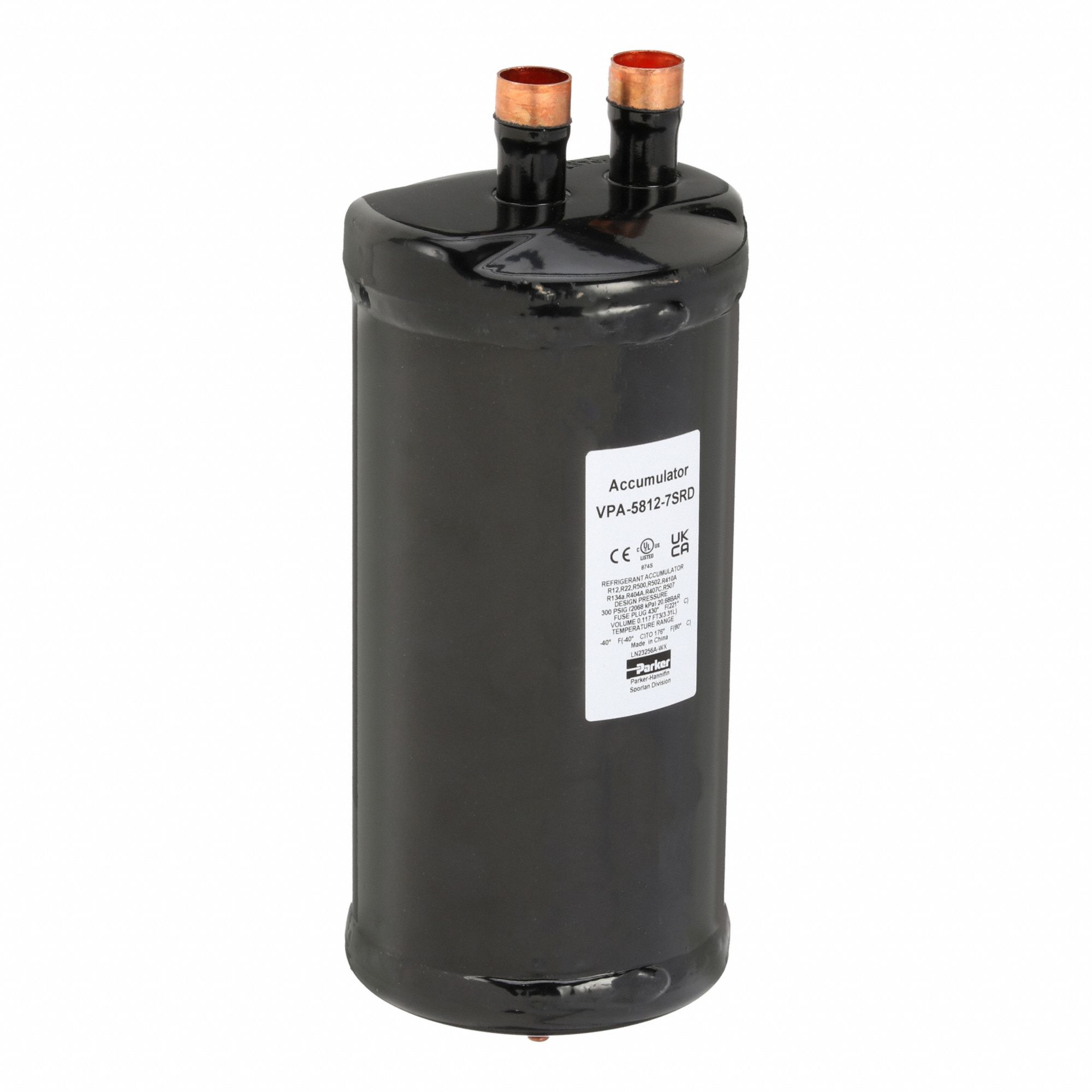 PARKER, 7/8 in Sweat, 8.44 lb Capacity, Suction Line