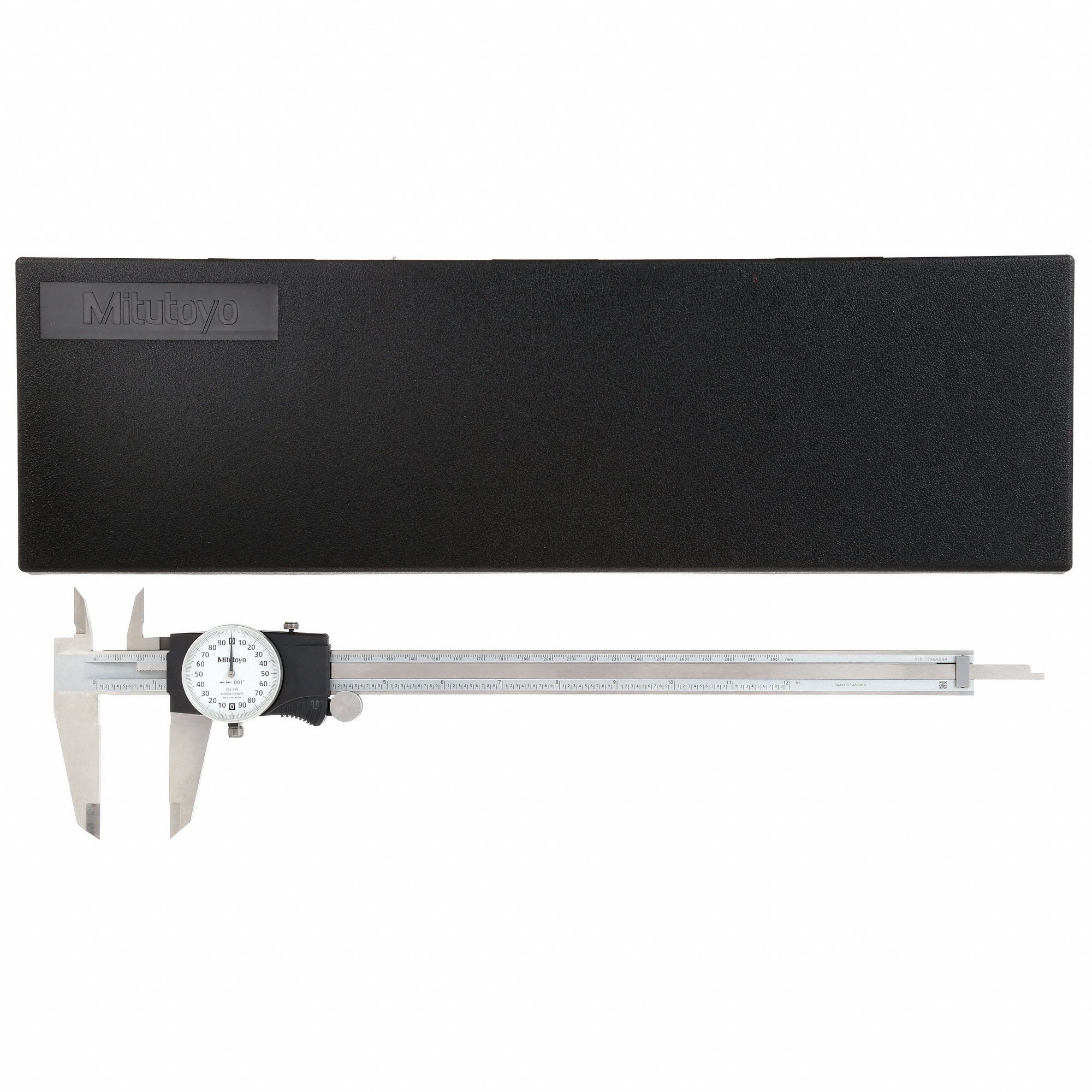 MITUTOYO Dial Caliper Range 0 In To 12 In Range Per Revolution 0 2 In