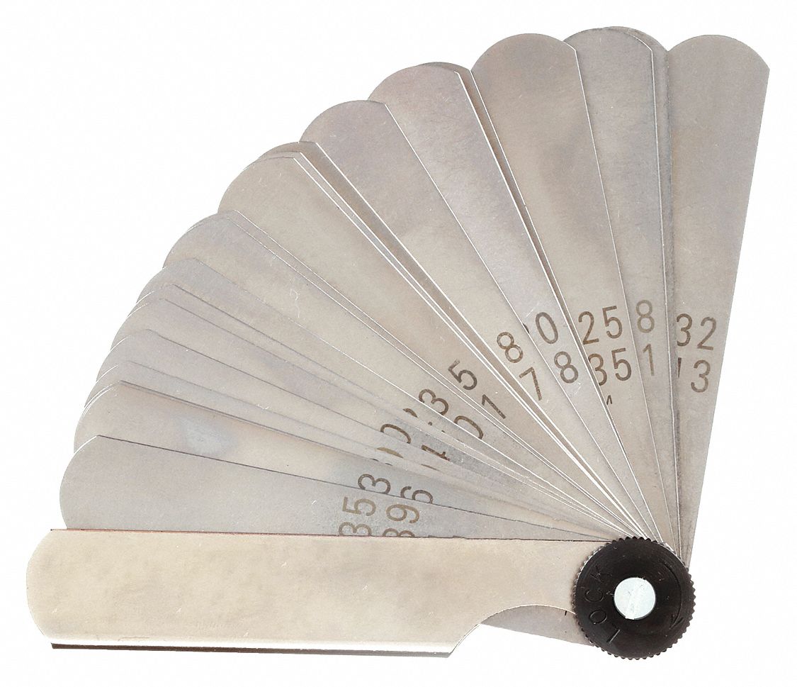 MITUTOYO, Inch, 26 Feeler Blades, Feeler Gauge Set 1ZRU8950251