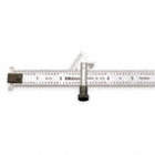 DRILL POINT GAUGE, 6 IN RULER L, ADJ & REMOVABLE, 59 °  BEVEL ANGLE, STEEL