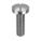 MACHINE SCREW, #4-40 THREAD, ⅜ IN L, 18-8 SS, PLAIN FINISH, PAN, SLOTTED, INCH, 100 PK