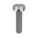 MACHINE SCREW, #4-40 THREAD, ½ IN L, 18-8 SS, PLAIN FINISH, PAN, SLOTTED, INCH, 100 PK