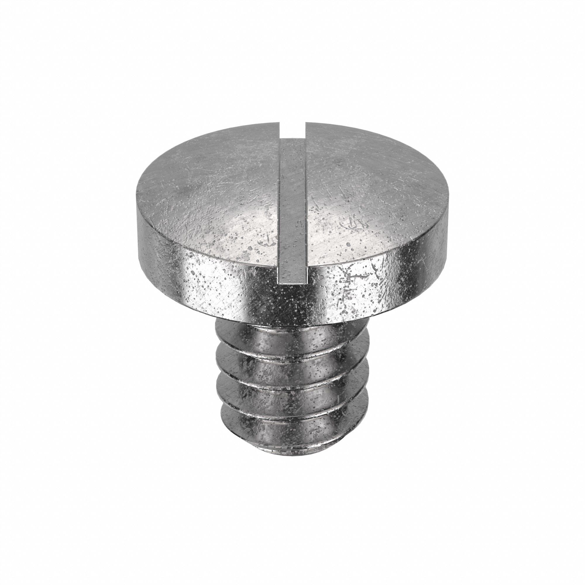Machine Screw: #6-32 Thread Size, 3/16 in Lg, 18-8, Stainless Steel, Plain, Pan, Slotted, 100 PK