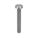 MACHINE SCREW, #10-24 THREAD, 1½ IN L, 18-8 SS, PLAIN FINISH, PAN, SLOTTED, 100 PK